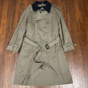 LAUREN RALPH LAUREN Trench Coat Gray Removable Quilted Liner Belted